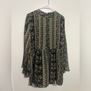 Earthbound trading bell sleeve dress